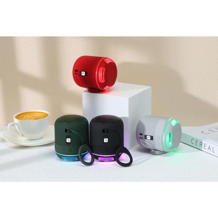 Techly BLUETOOTH SPEAKER WITH MICRO WITH LED LIGHTS - RED - W128318974