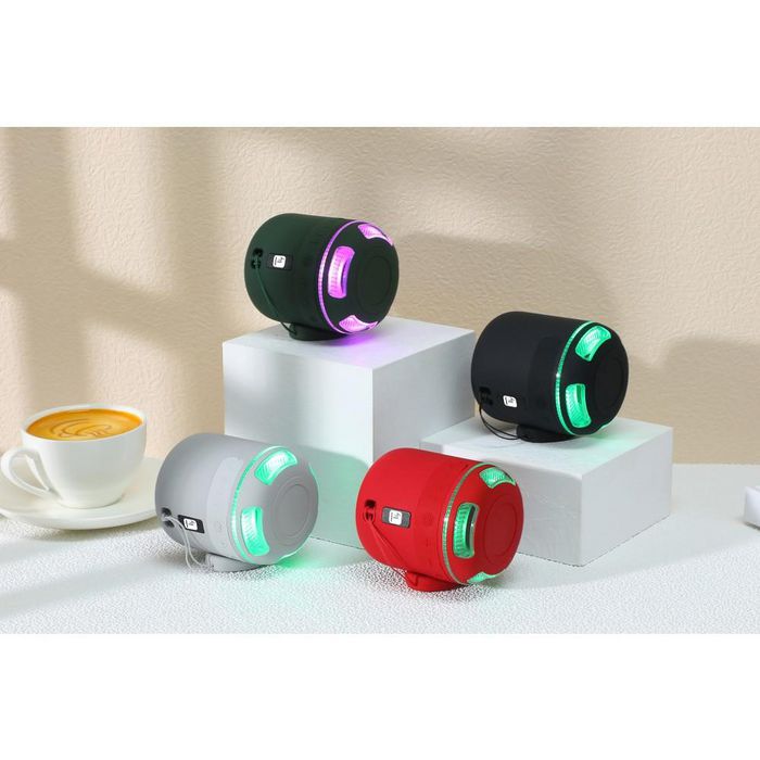 Techly BLUETOOTH SPEAKER WITH MICRO WITH LED LIGHTS - RED - W128318974