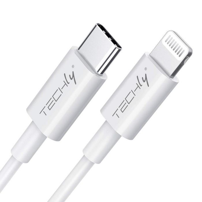 Techly USB-C TO LIGHTNING 1M CABLE WHITE - W128319080
