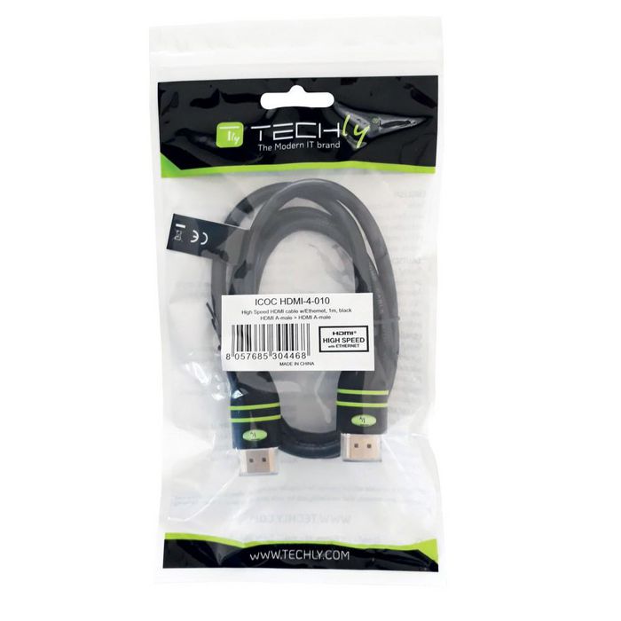 Techly HDMI CABLE TYPE A MALE TO TYPE A MALE - 5M - W128319184