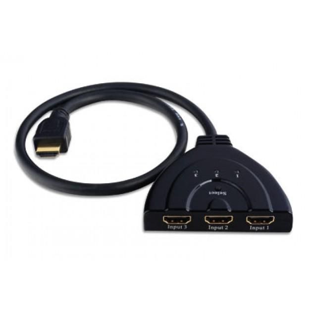 Techly 3x1 4K BI-DIRECTIONAL HDMI SWITCH WITH CABLE - W128319355