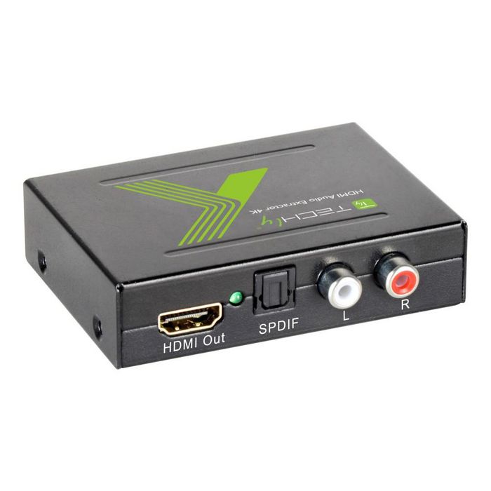 Techly HDMI FEMALE TO HDMI + SPDIF + RCA R/L AUDIO EXTRACTOR - W128319366