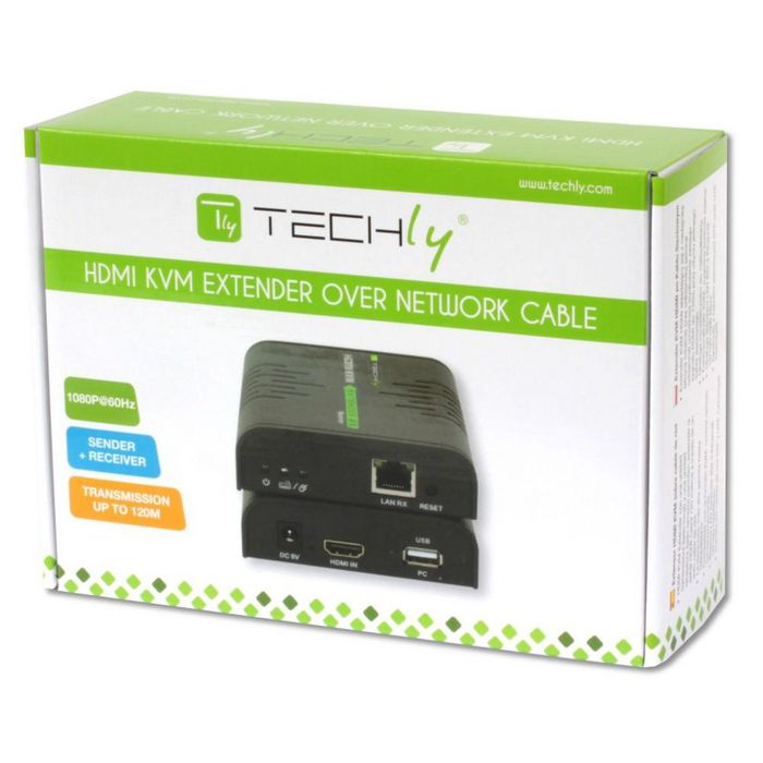 Techly HDMI KVM EXTENDER OVER CAT 5e/6 CABLE 120m - W128319372