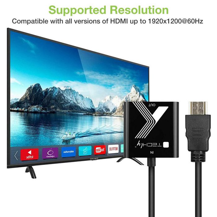 Techly CABLE CONVERTER ADAPTER HDMI™ TO VGA WITH AUDIO JACK - W128319386