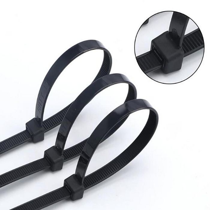 Techly CABLE TIE 100X2.5MM - PACK 100 PCS BLACK - W128319476