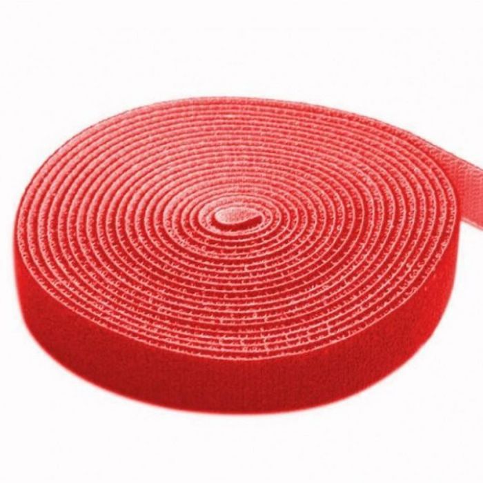 Techly VELCRO ROLL 4MT 16MM RED COLOR - W128319505
