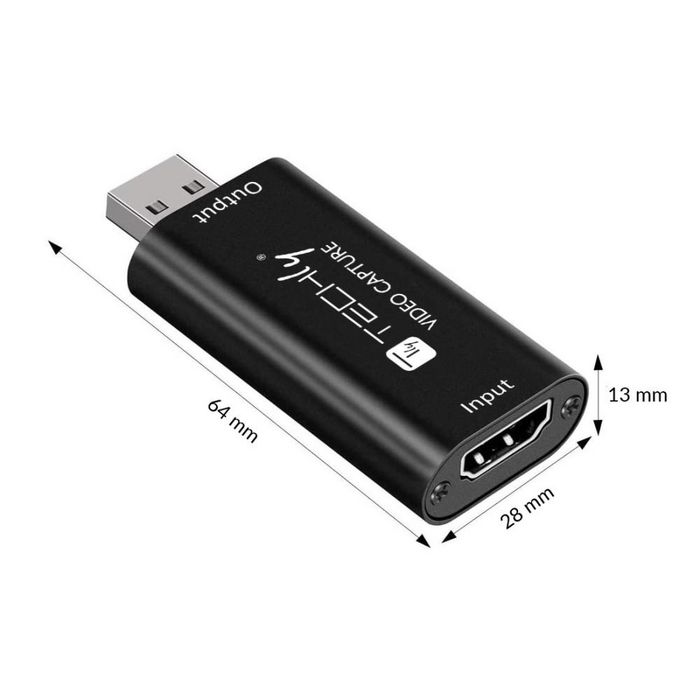 Techly PORTABLE VIDEO CAPTURE CARD 1080P HDMI - W128319536