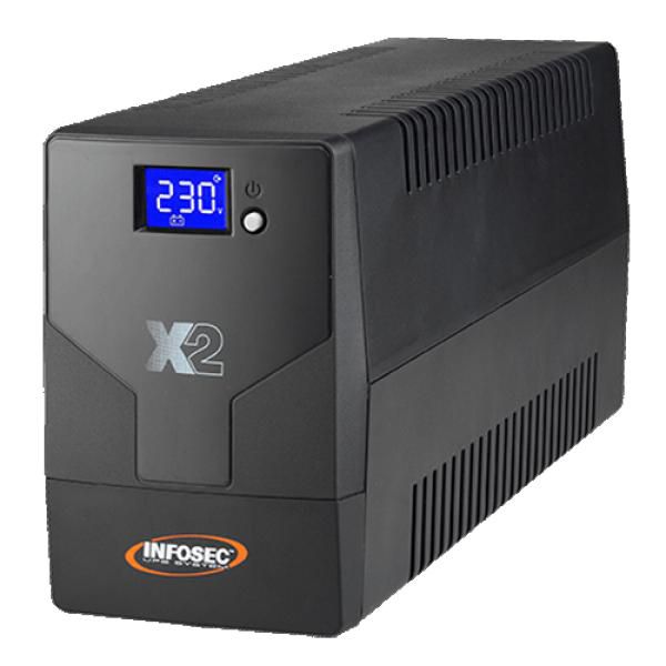 Infosec X2 TOUCH - 700 VA UPS - LINE INTERACTIVE - OUTLET - W128321192