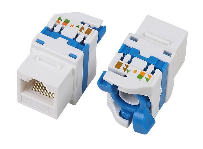LOGON PROFESSIONAL CAT6A UTP TOOLLESS KEYSTONE JACK WITH ROTATING BUTTON - W128317495