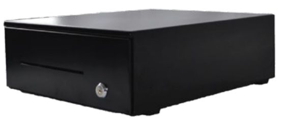 APG Cash Drawer ECD345 Slide-Out, Black, 345 x 405 x 112, Hardwired 12/24v, RJ11 - W128327825