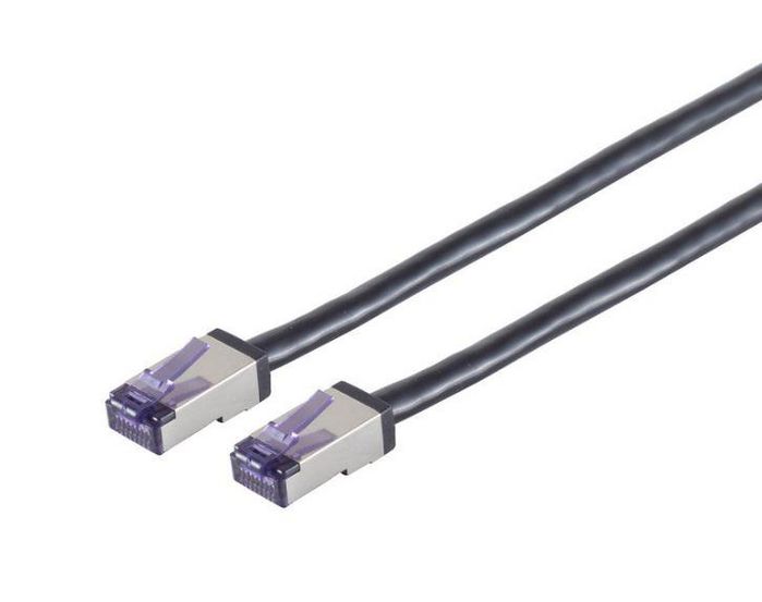Lanview CAT6A S/FTP High-Flex Network Cable 50cm, Black - W128327833