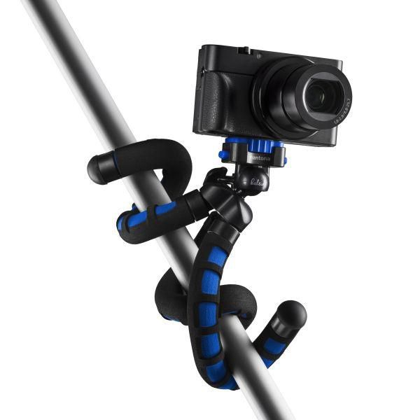 Mantona Tripod Digital/Film Cameras 3 Leg(S) Black, Blue - W128328054