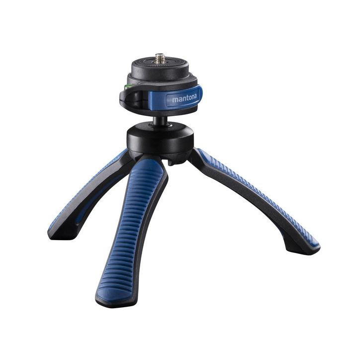 Mantona Tripod Smartphone/Digital Camera 3 Leg(S) Black, Blue - W128328058