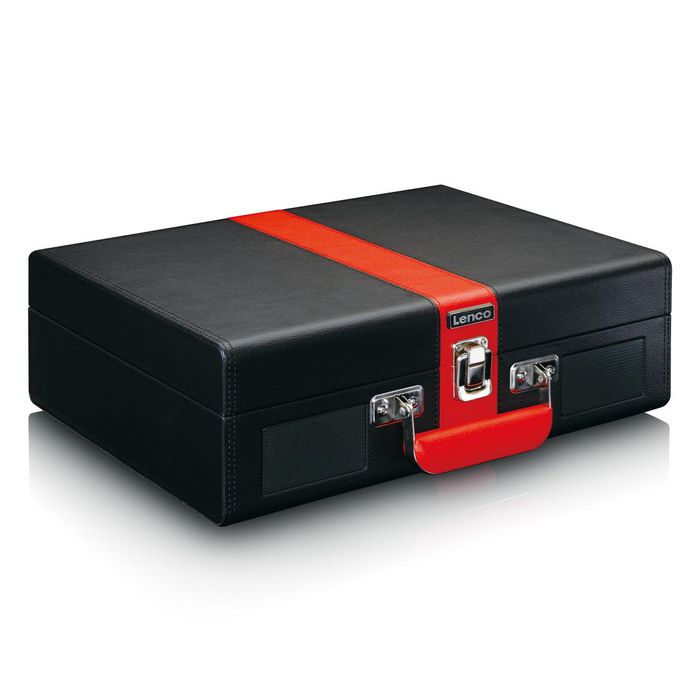 Lenco Tt-110 Belt-Drive Audio Turntable Black, Red - W128329894