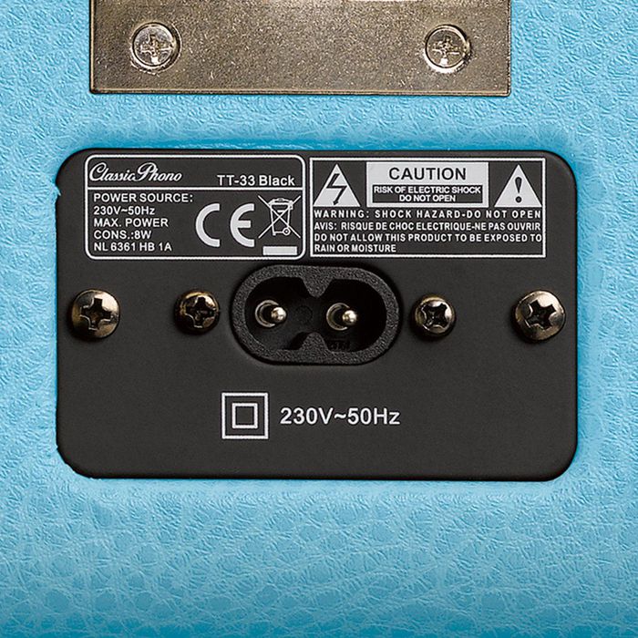 Lenco Tt-33 Belt-Drive Audio Turntable Blue - W128329898
