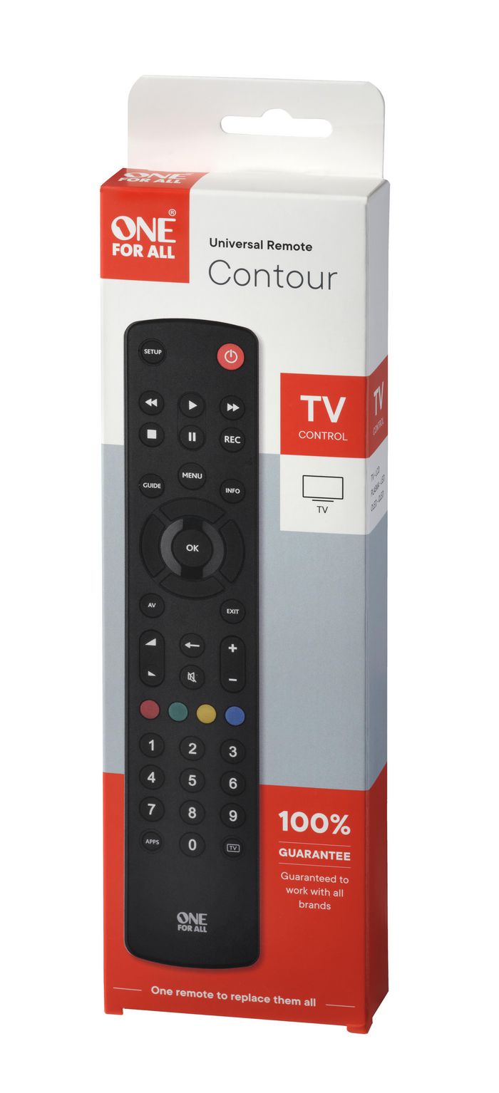 One For All Basic Universal Remote Contour Tv - W128329924