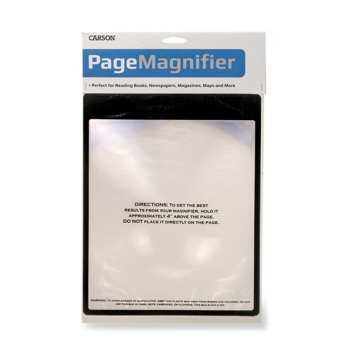 Carson Magnisheet Magnifier 2X Black - W128329468