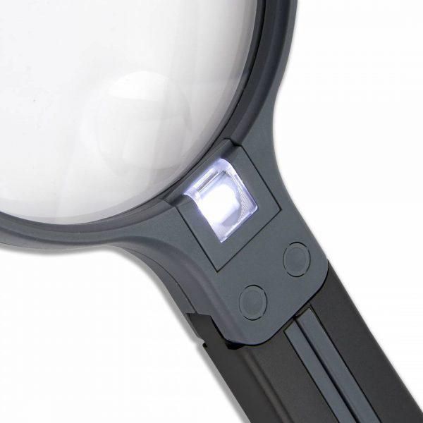 Carson Split Handle Magnifier 3.5X Black, Transparent - W128329627