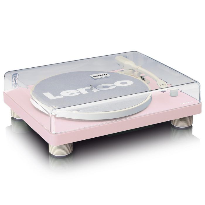 Lenco Belt-Drive Audio Turntable Pink - W128274338