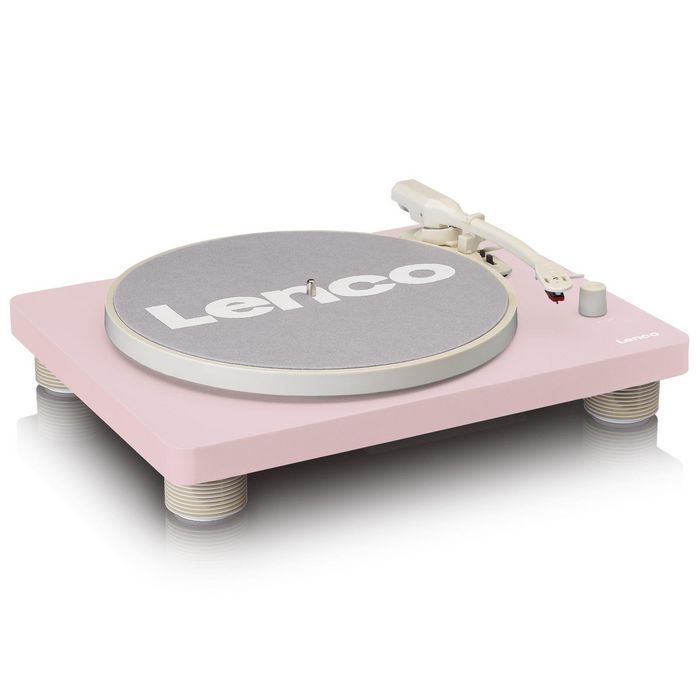 Lenco Belt-Drive Audio Turntable Pink - W128274338