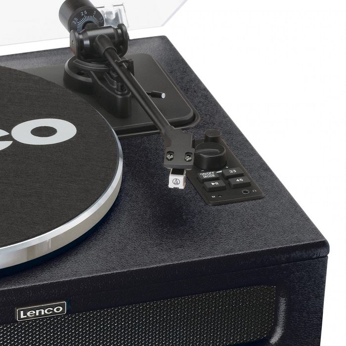 Lenco Audio Turntable Belt-Drive Audio Turntable Black - W128329724