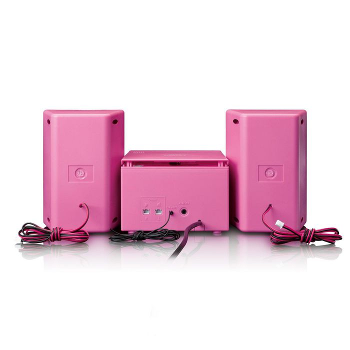 Lenco Portable Stereo System Digital 4 W Pink - W128329737