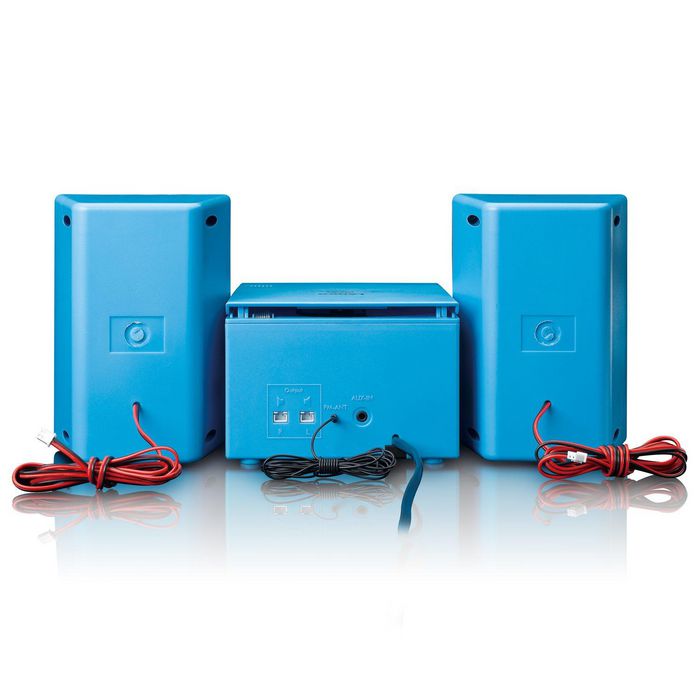 Lenco Mc-013Bu Portable Stereo System Digital 4 W Blue - W128329736