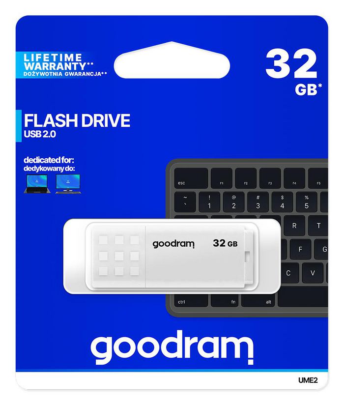 Goodram Ume2 Usb Flash Drive 32 Gb Usb Type-A 2.0 White - W128329902