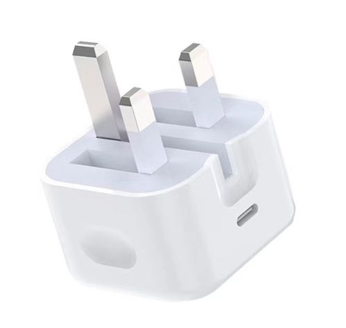 CoreParts USB-C Power Charger UK 20W 5V-12V/1.6A-3A Output: USB-C female PD QC3.0 Input: 110-230V EU Wall, for mobile phones, tablets & other devices, Apple White Color - W128335521