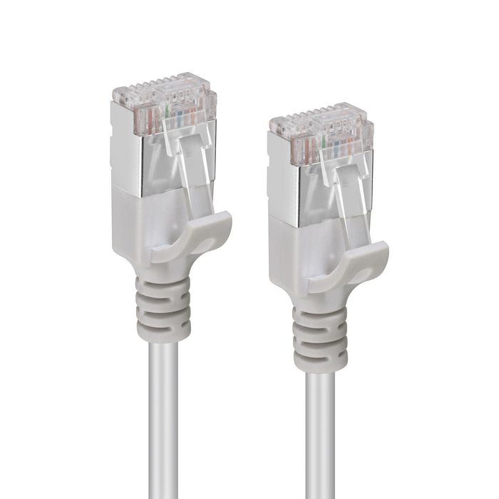 MicroConnect CAT6A U-FTP Slim, LSZH, 2m Network Cable, Grey - W128178642