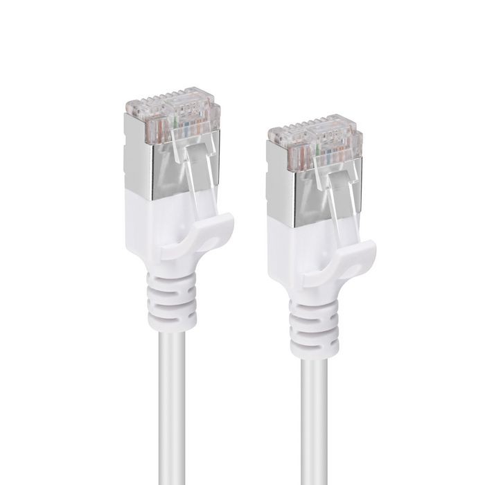 MicroConnect CAT6A U-FTP Slim, LSZH, 3m Network Cable, White - W128178652