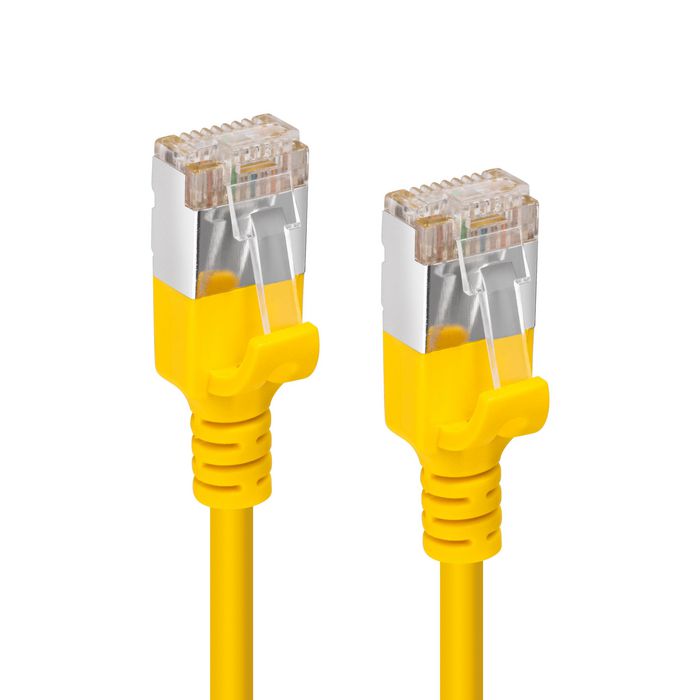MicroConnect CAT6A U-FTP Slim, LSZH, 0.50m Network Cable, Yellow - W128178675