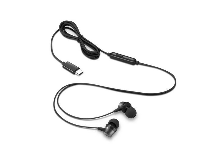 Lenovo Headphones/Headset Wired In-Ear Office/Call Center Usb Type-C Black - W128338119
