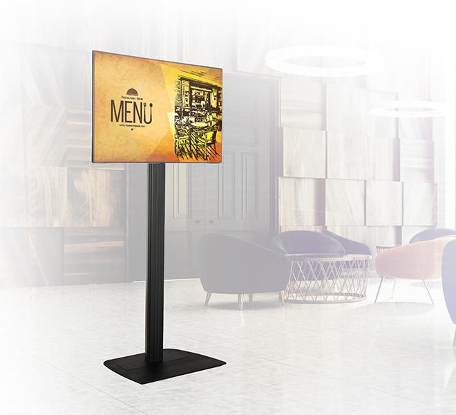 B-Tech Universal Flat Screen Floor Stand (VESA 600 x 400) - 1.8m Column - W126325160