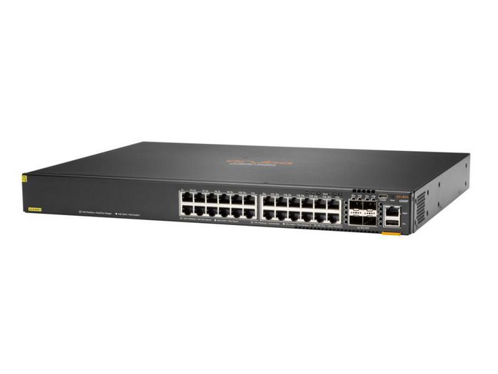 Hewlett Packard Enterprise Aruba 6300F 24-Port 1Gbe Class 4 Poe & 4-Port Sfp56 Managed L3 Gigabit Ethernet (10/100/1000) Power Over Ethernet (Poe) 1U Grey - W128347382