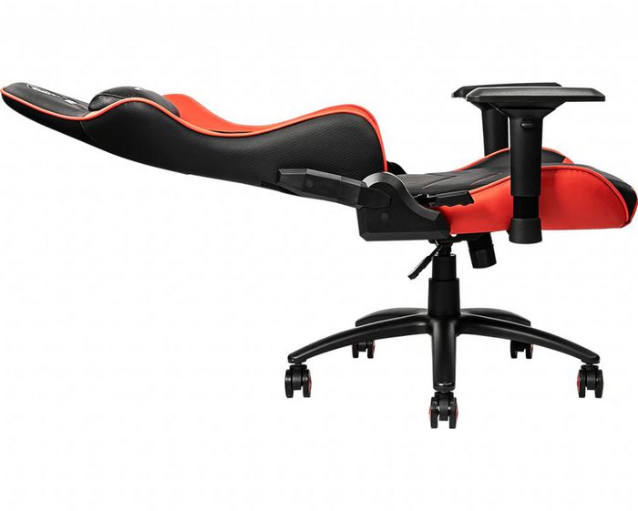 MSI Gaming Chair 'Black And Red, Steel Frame, Recline-Able Backrest, Adjustable 4D Armrests, Breathable Foam, 4D Armrests, Ergonomic Headrest Pillow, Lumbar Support Cushion' - W128347548