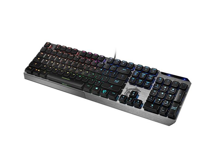 MSI Vigor Gk50 Low Profile Mechanical Gaming Keyboard 'Belgian-Layout, Kailh Low-Profile Switches, Multi-Layer Rgb Led Backlit, Tactile, Floating Key Design' - W128347907