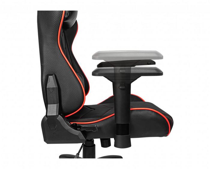 MSI Mag Ch120X Gaming Chair 'Black, Steel Frame, Recline-Able Backrest, Adjustable 4D Armrests, Breathable Foam, 4D Armrests, Ergonomic Headrest Pillow, Lumbar Support Cushion' - W128347550