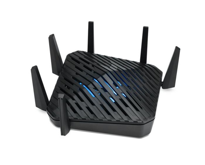 Acer Predator Connect W6 Wi Fi 6E Wireless Router Gigabit Ethernet Tri-Band (2.4 Ghz / 5 Ghz / 6 Ghz) Black - W128347216