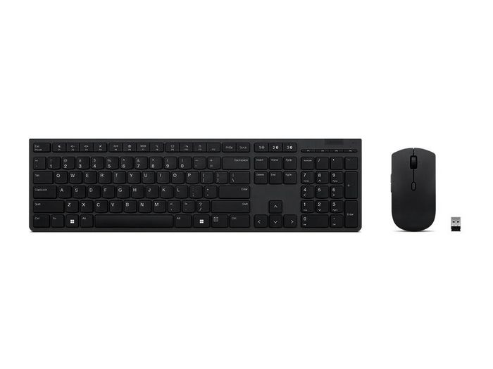 Lenovo 4X31K03968 Keyboard Mouse Included Rf Wireless + Bluetooth Belgian, English Grey - W128346532