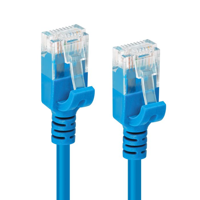 MicroConnect CAT6a U/UTP SLIM Network Cable 5m, Blue - W125628009