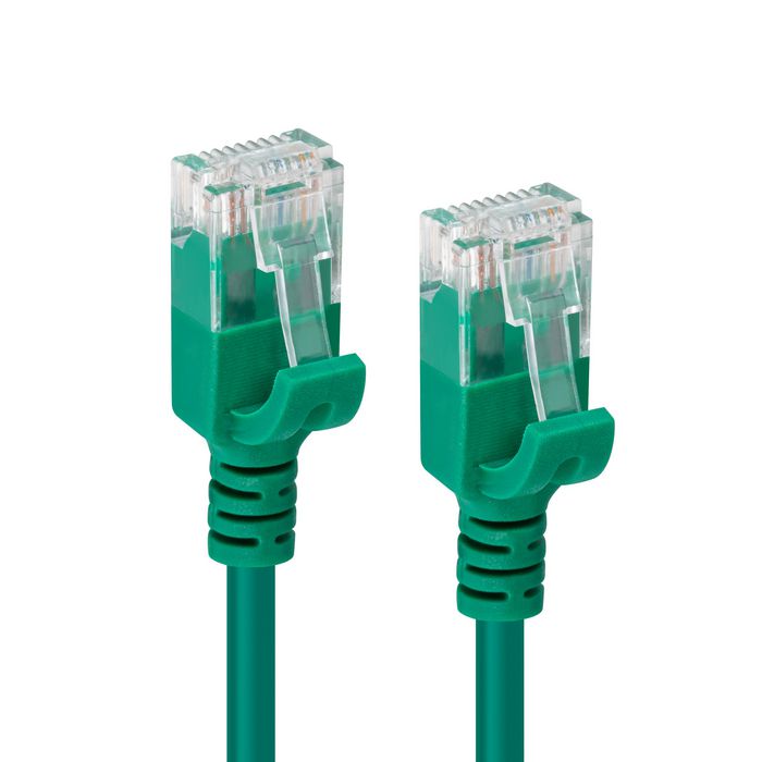 MicroConnect CAT6a U/UTP SLIM Network Cable 10m, Green - W125628020