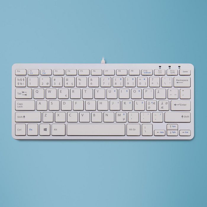 R-Go Tools R-Go Compact Keyboard, QWERTY (NORDIC), white, wired - W124971166