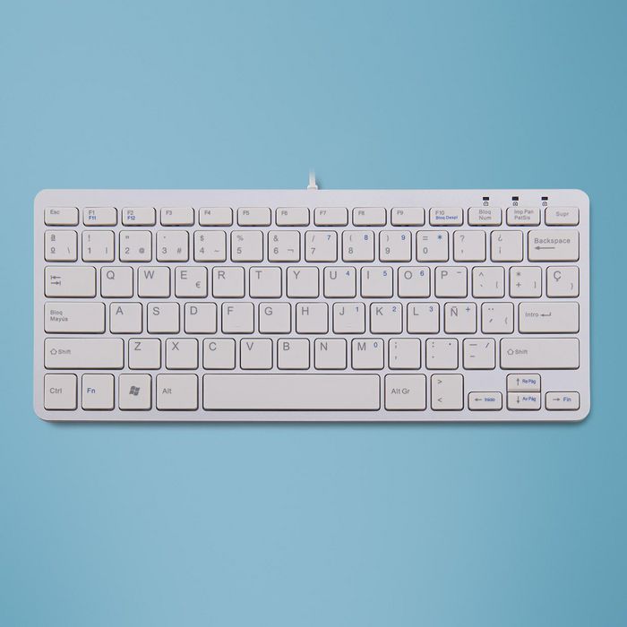 R-Go Tools R-Go Compact Keyboard, QWERTY (ES), white, wired - W125071006
