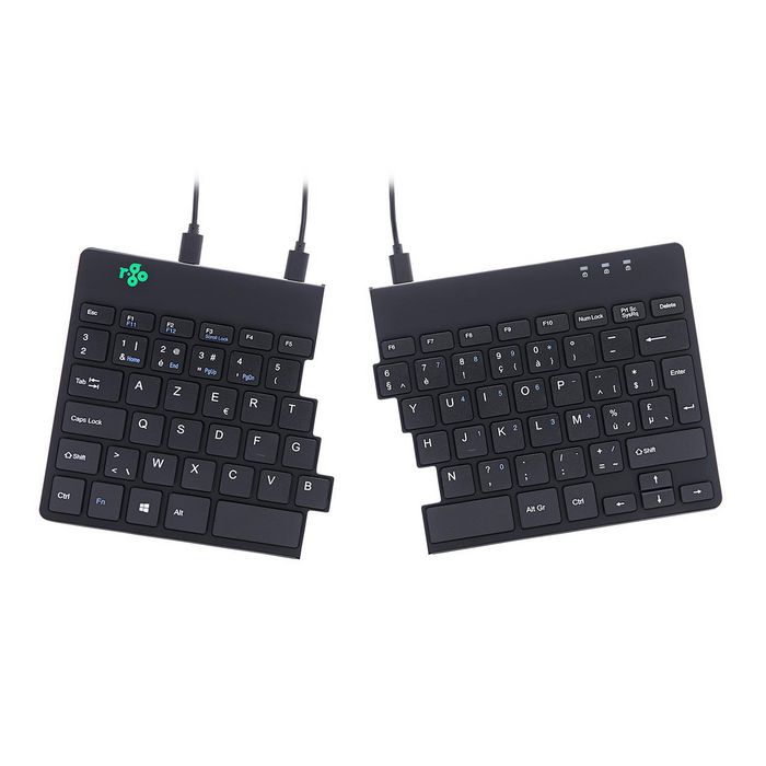 R-Go Tools R-Go Split Break Ergonomic Keyboard, AZERTY (BE), black, wired - W125330984