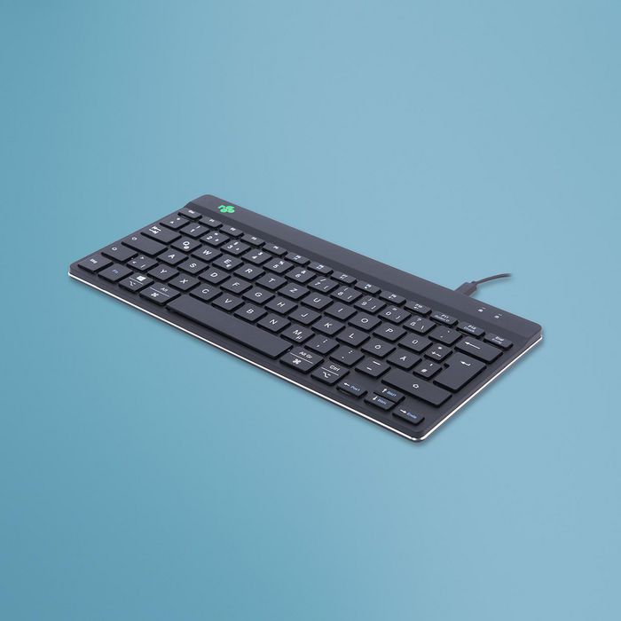 R-Go Tools R-Go Compact Break Keyboard, QWERTZ (DE), black, wired - W126275851