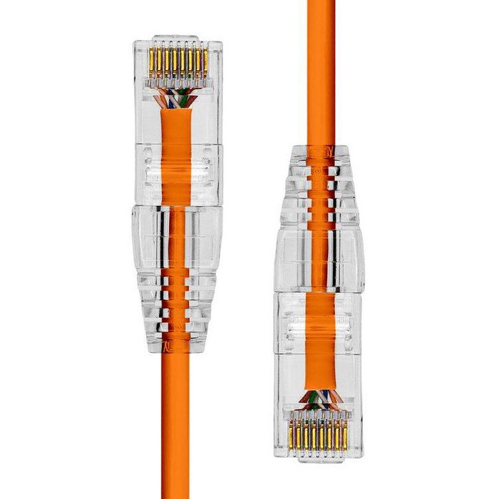 ProXtend Ultra Slim CAT6A U/UTP CU LSZH Ethernet Cable Orange 25cm - W128367411