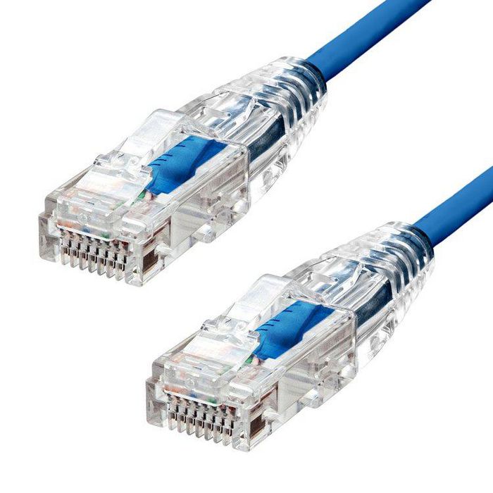 ProXtend Ultra Slim CAT6A U/UTP CU LSZH Ethernet Cable Blue 50cm - W128367415