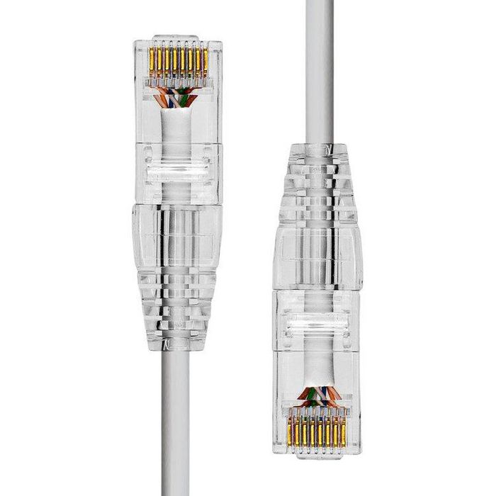 ProXtend Ultra Slim CAT6A U/UTP CU LSZH Ethernet Cable Grey 3m - W128367464