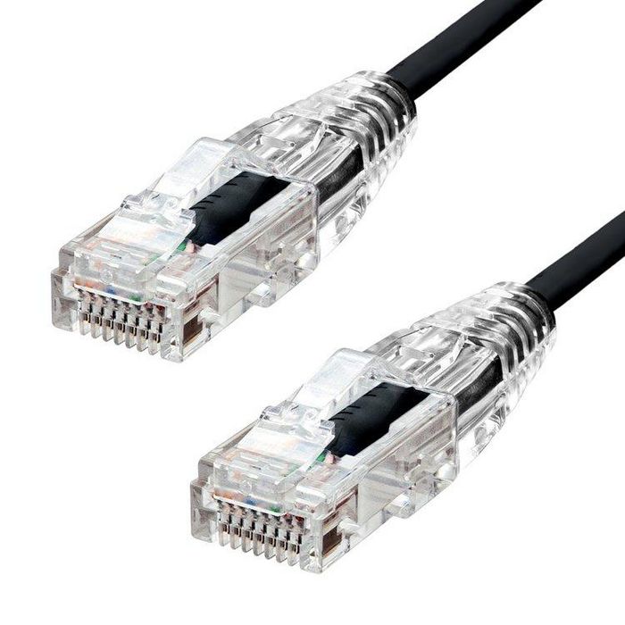 ProXtend Ultra Slim CAT6A U/UTP CU LSZH Ethernet Cable Black 5m - W128367497